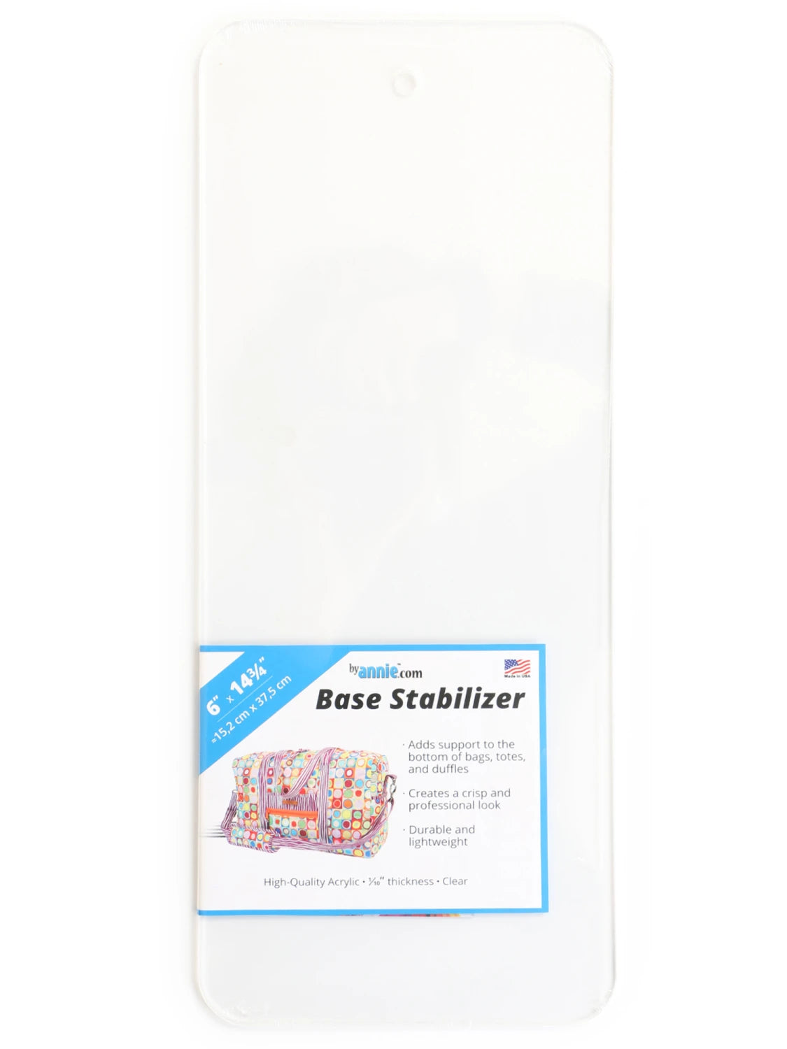 Clear Acrylic Base Stabilizer - variety of sizes