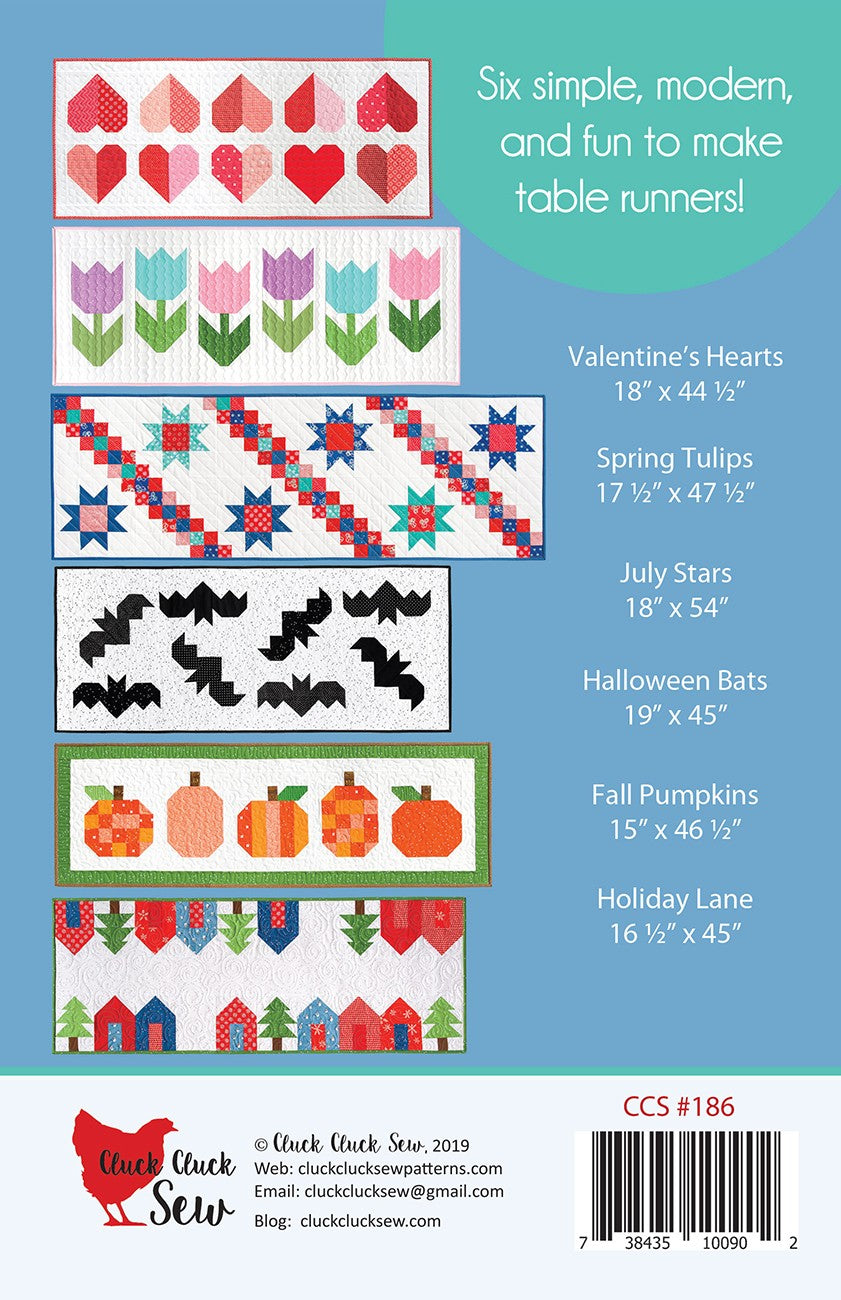 Modern Holiday Table Runners, Pattern