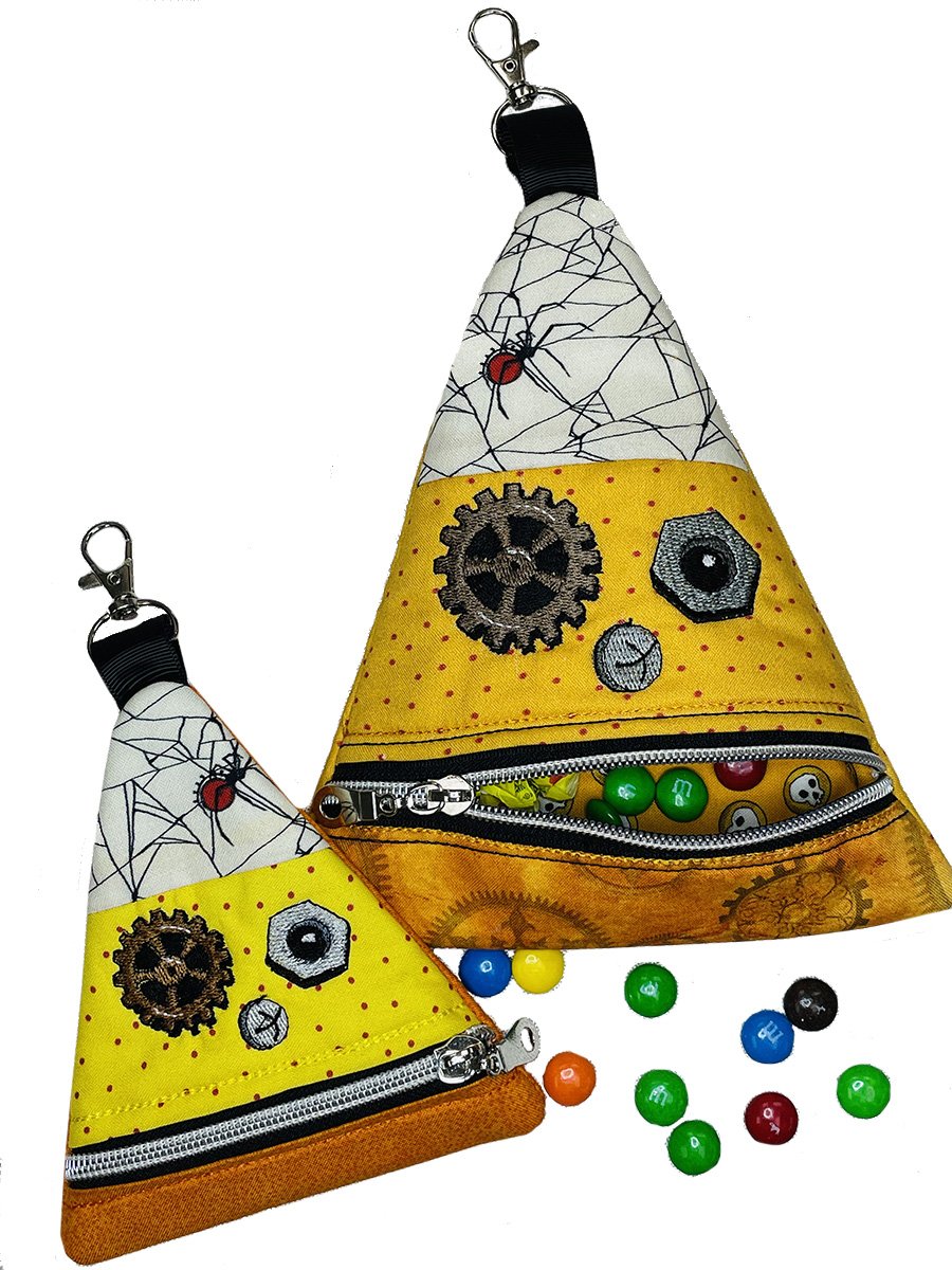 Steampunk Candy Corn Pouch Project Embroidery CD