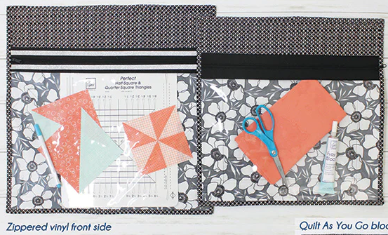 Quilt As You Go Zippity-Do-Done Project Bags (multiple colors)