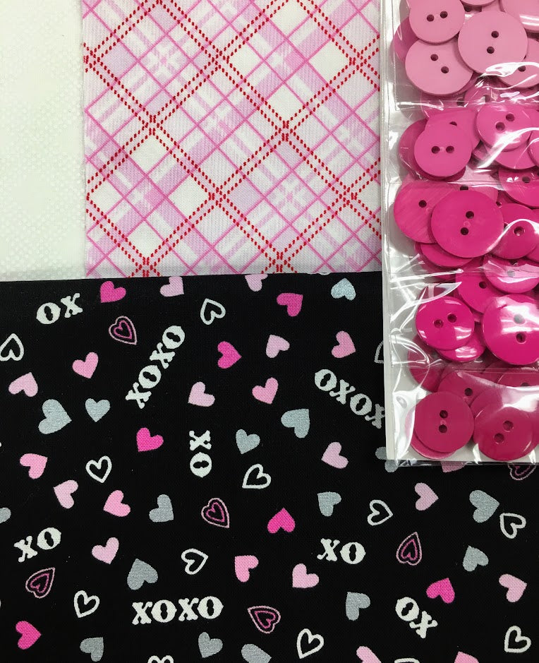Button Heart Wall Hanging, Kit