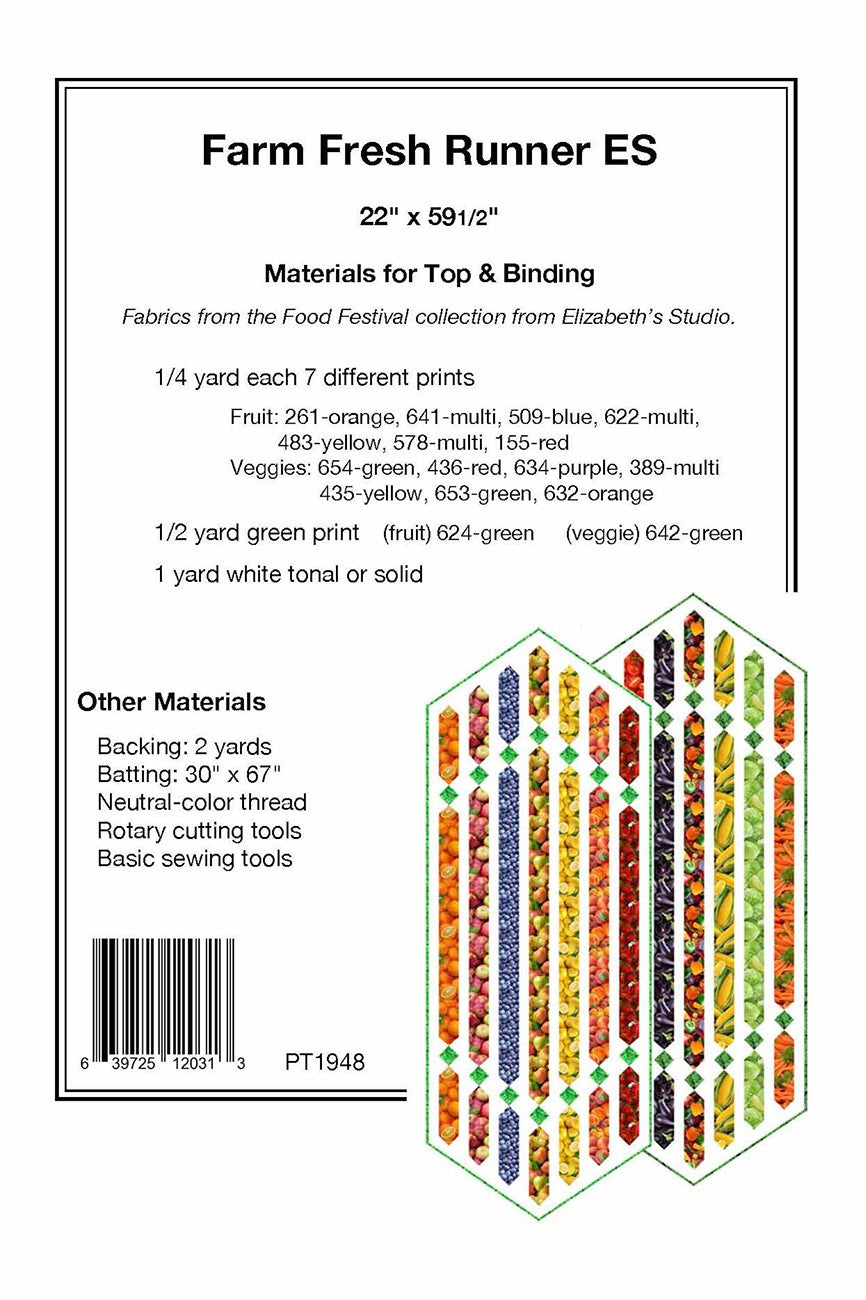 Farm Fresh Table Runner, Pattern