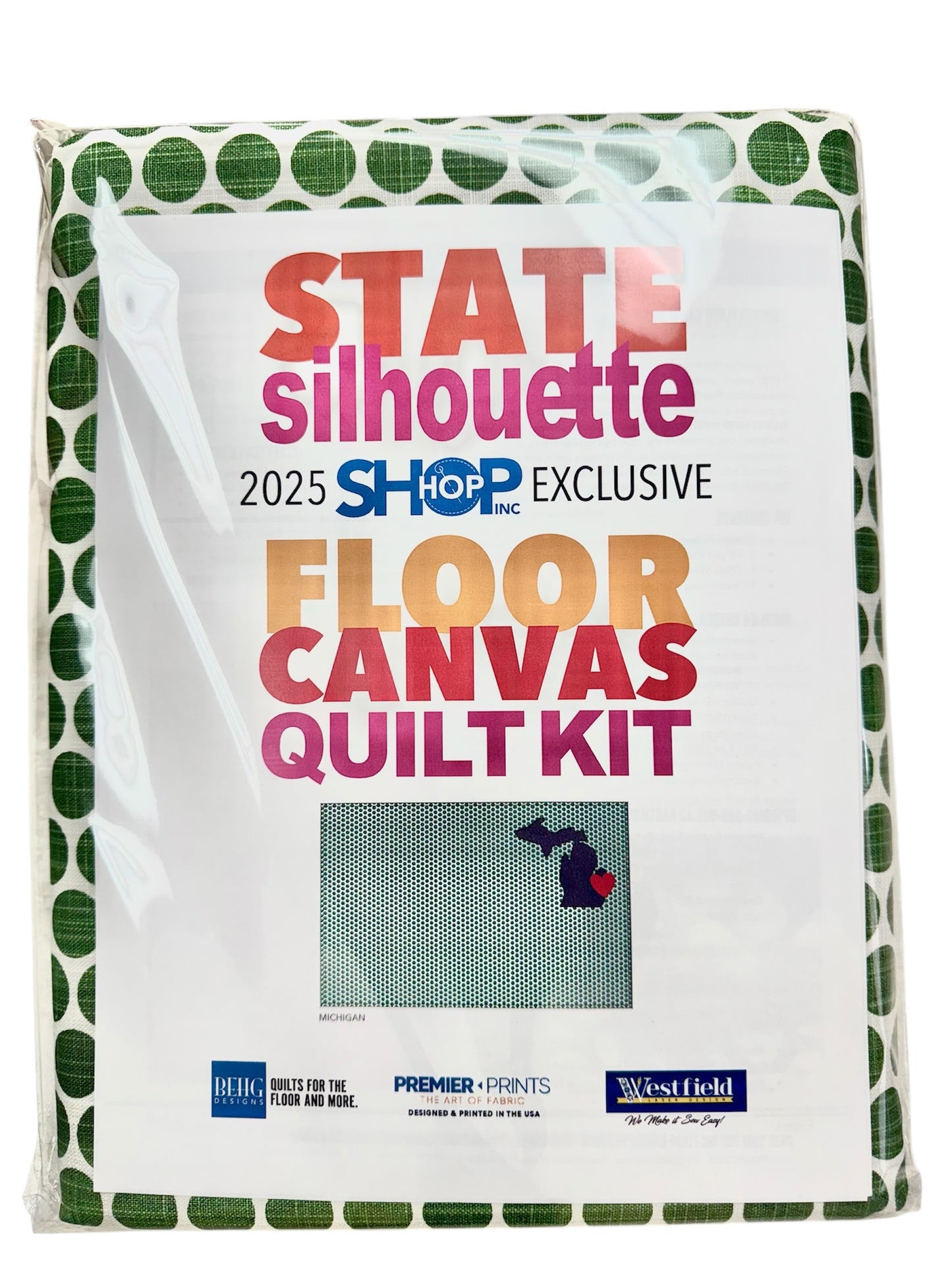 Kit Michigan Floor Canvas Quilt