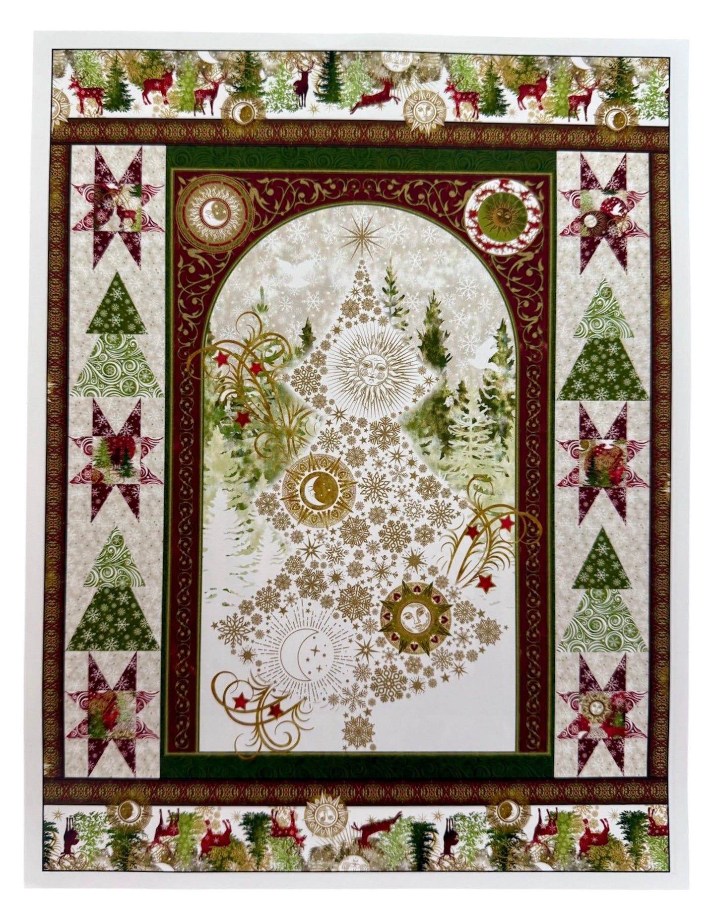 Winter Solstice II Panel Quilt Pattern