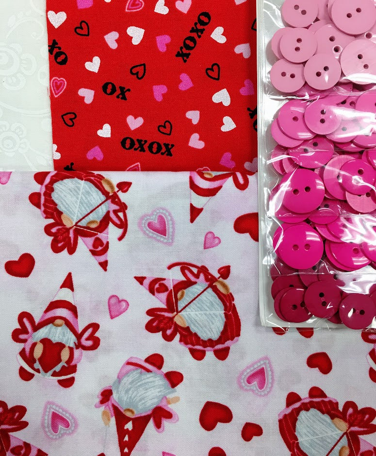 Button Heart Wall Hanging, Kit