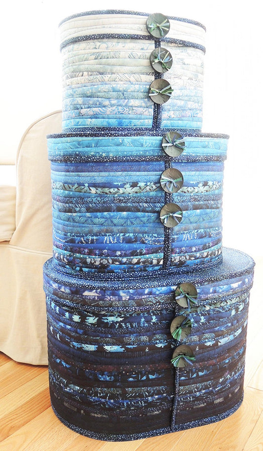 Aunties Two Patterns: Covered Oval Crates