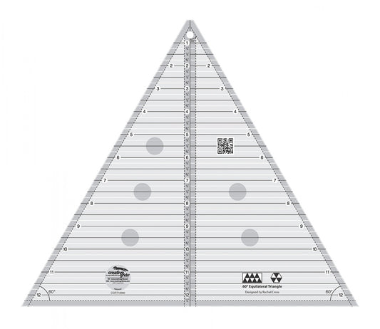 Creative Grids 60° Triangle, 12" Finished Size