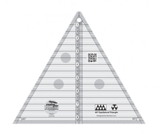 Creative Grids 60° Triangle, 8" Finished Size