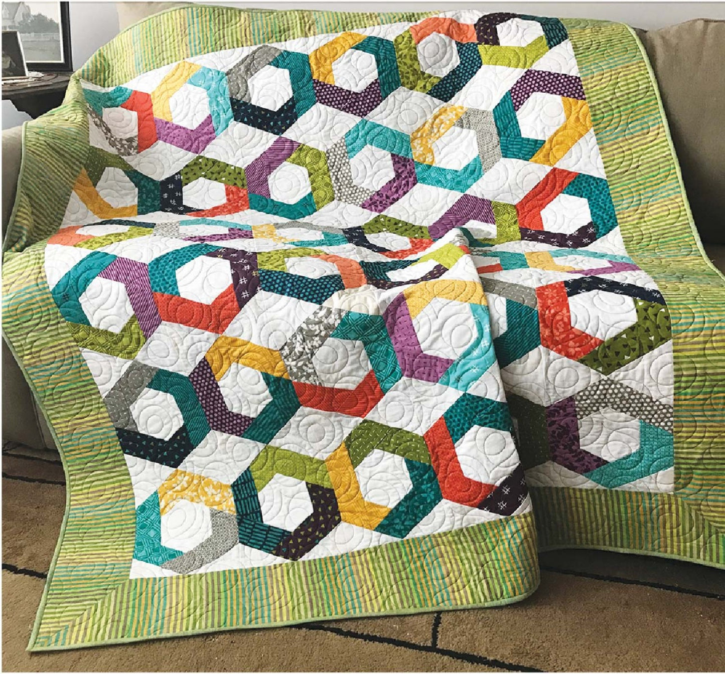 Hexies Go Round, Pattern