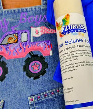 Water Soluble Topping 10" x 10y, Floriani