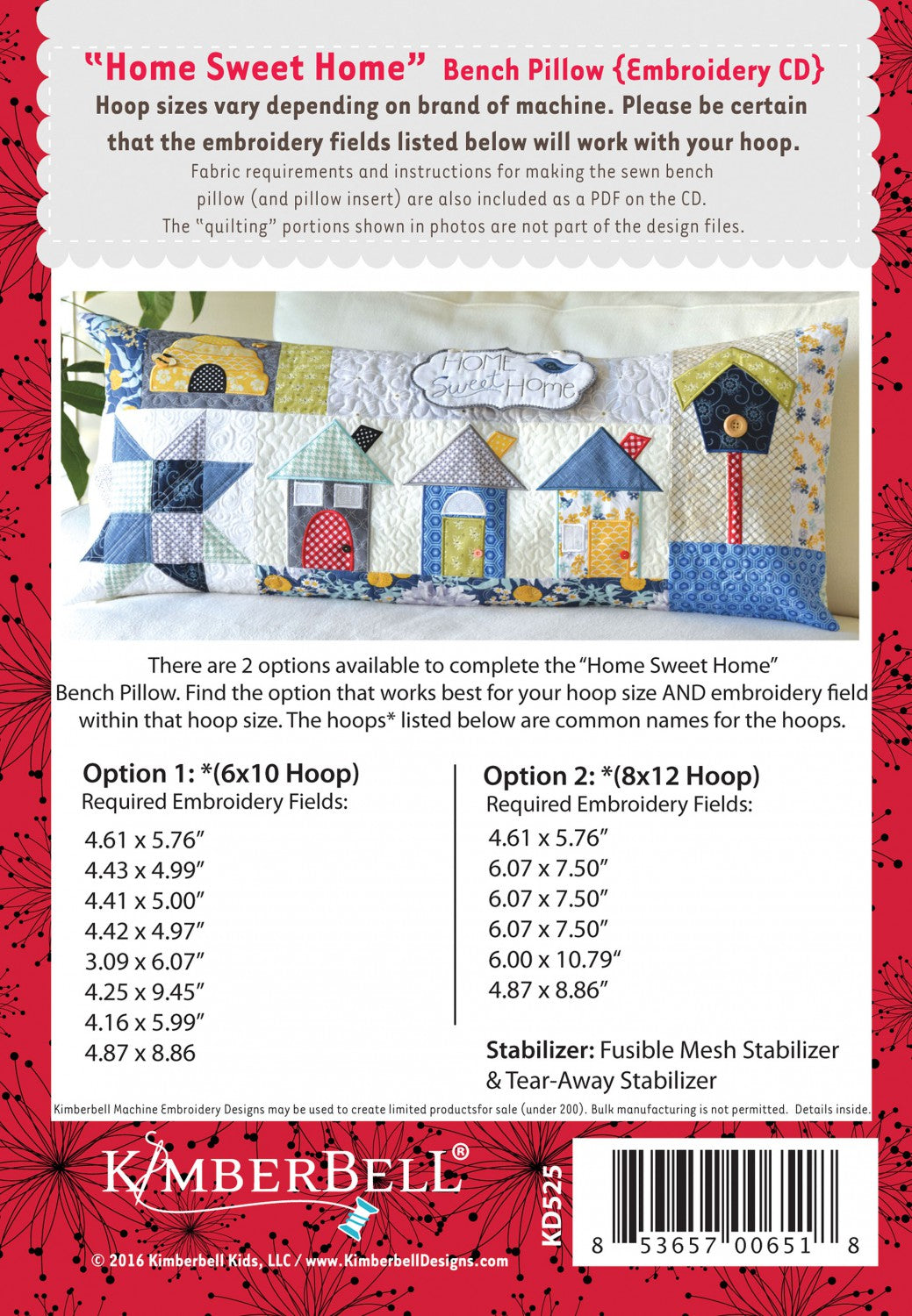 Kimberbell Home Sweet Home, Embroidery CD