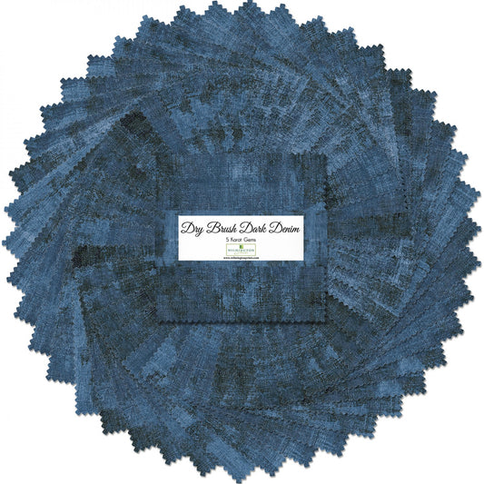 Dry Brush Dark Denim, Precuts